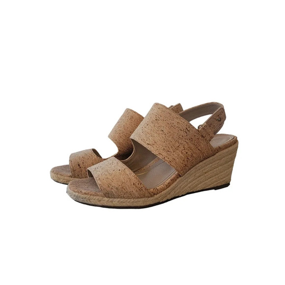 Vionic Shoes - Vionic Brooke Cork Jute Wedge Espadrille Slingback Supportive Sandal Size 11